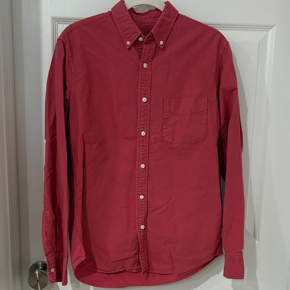JCrew Men's salmon light red Button-Down Shirt size medium